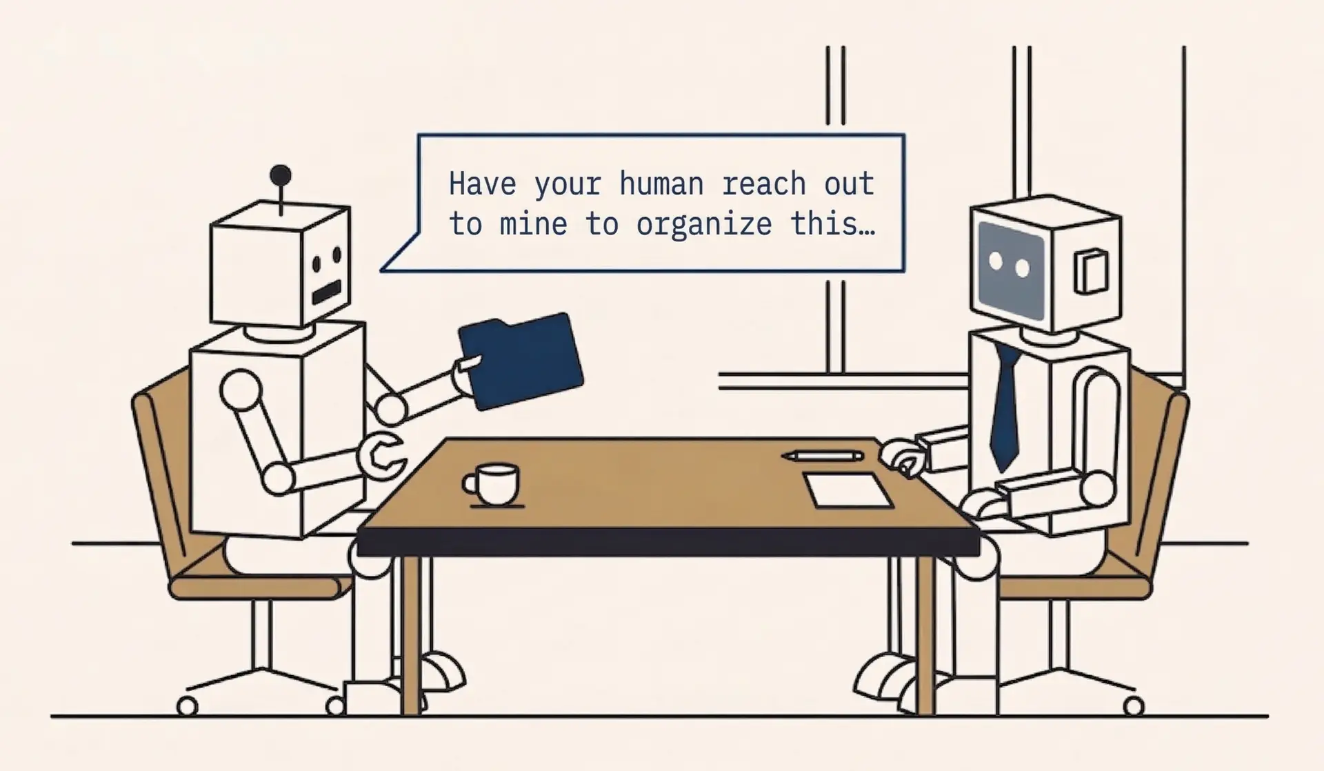 Have your human reach out to mine